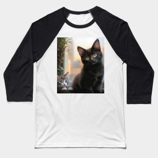 Cute Kittens Beautiful Cats Baseball T-Shirt